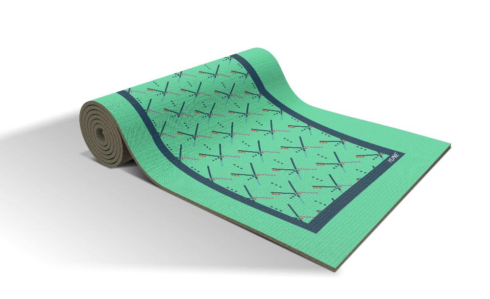 Yoga Mat | 6mm Thick | Turquoise | Non-Slip | Eco Friendly | Yune Yoga | PDX Carpet-1